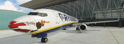 PMDG 737-800 Ryanair santa livery (4k)