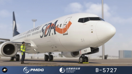 PMDG 737-800 Shandong AirLines 山东航空公司 B-5727 with cabin 8k