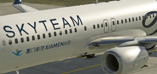 PMDG 737-800 Xiamen Air - Skyteam Livery (B-5159)