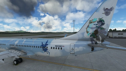 PMDG 737-800BBJ2 "Genshin Impact - Venti" (N833BZ)