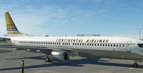PMDG 737-900 Continental Airlines - Golden Jet Livery - N79402