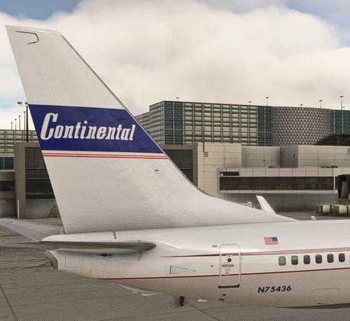 PMDG 737-900ER - Continental Airlines -Blue Skyway(2009)- N75436