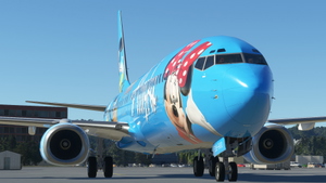 PMDG 737-900ER Alaska Airlines Disneyland (N318AS) thumbnail 1
