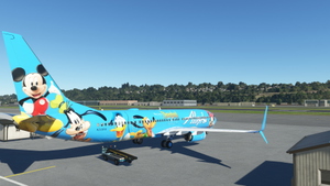 PMDG 737-900ER Alaska Airlines Disneyland (N318AS) thumbnail 3