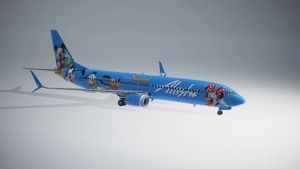 PMDG 737-900ER Alaska Airlines Disneyland (N318AS) thumbnail 4