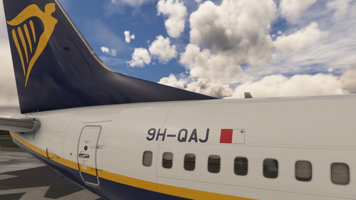 PMDG 738 RYR 9H-QAJ