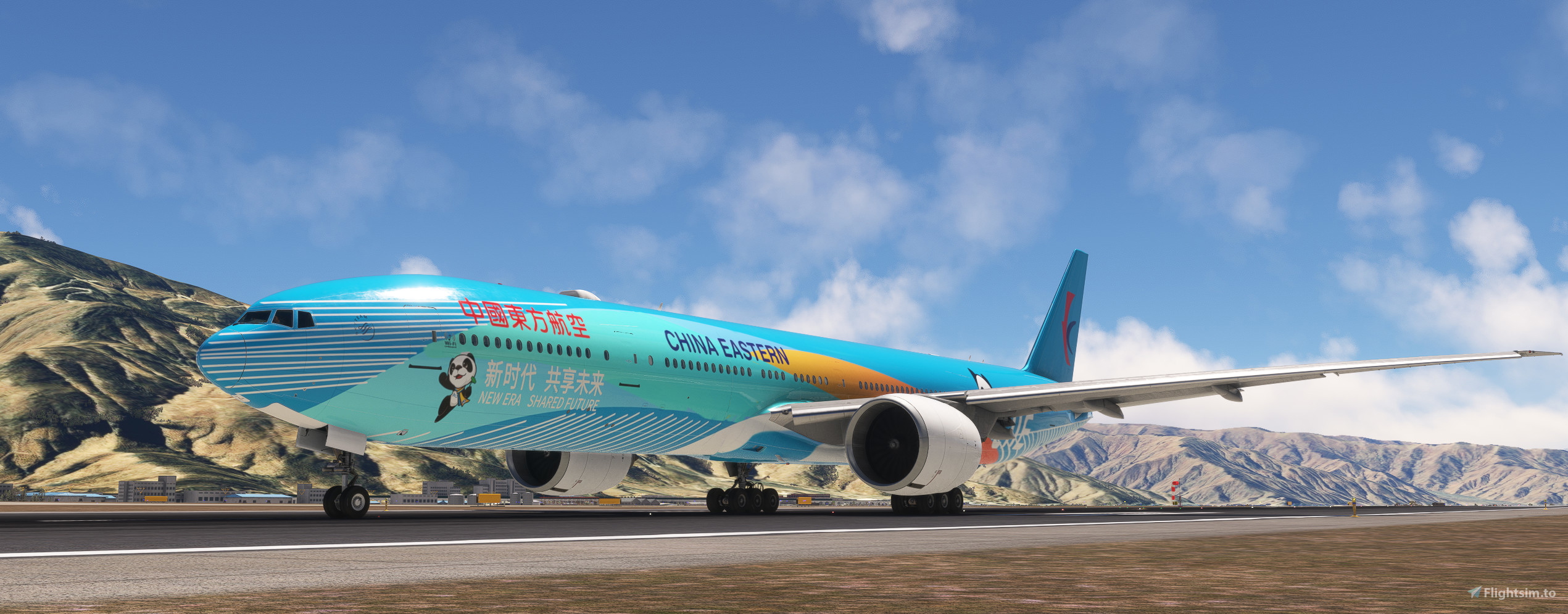 PMDG 777- 300ER 中国东方航空-进博号对于Microsoft Flight