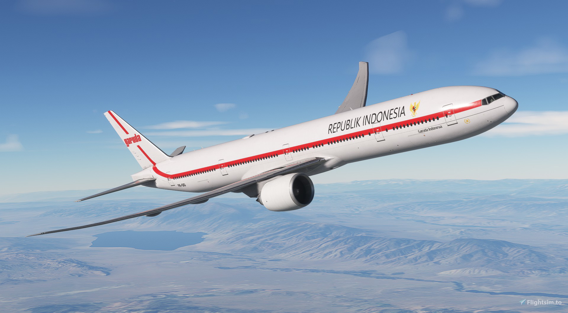 航空機・ヘリコプター Boeing 777-300ER Garuda Indonesia PK-GIE 3840px-Garuda_Indonesia,