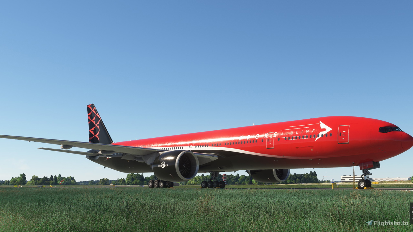 PMDG 777300ER KROKS AIRLINES SPBZU for Microsoft Flight Simulator MSFS