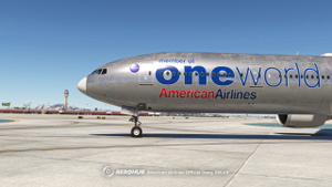 PMDG 777-300ER  American Airlines Bare Metal One World  8K thumbnail 1