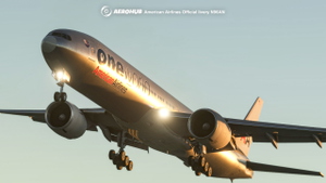 PMDG 777-300ER  American Airlines Bare Metal One World  8K thumbnail 3