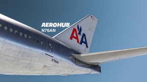 PMDG 777-300ER  American Airlines Bare Metal One World  8K thumbnail 6
