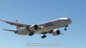 PMDG 777-300ER  American Airlines Bare Metal One World  8K thumbnail 12
