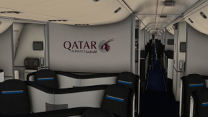PMDG 777-300ER | Qatar Airways "White" Livery (A7-BOH) thumbnail 5