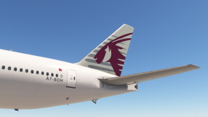 PMDG 777-300ER | Qatar Airways "White" Livery (A7-BOH) thumbnail 3