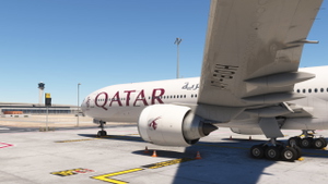 PMDG 777-300ER | Qatar Airways "White" Livery (A7-BOH) thumbnail 4