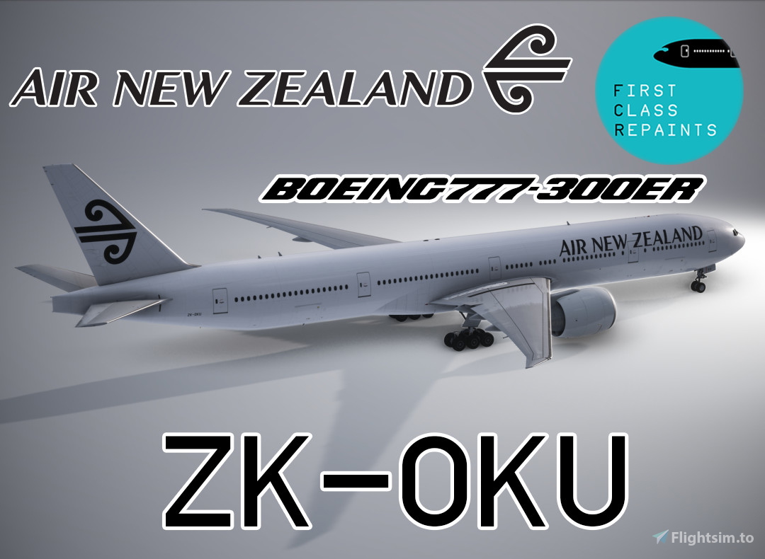 PMDG 777-300ER Air New Zealand (White) ZK-OKU - Aircraft Liveries