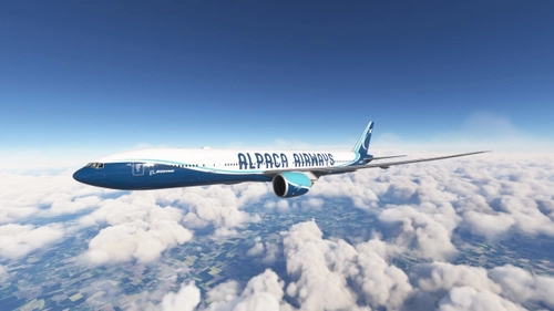 PMDG 777-300ER Alpaca Airways Corporate Livery (G-SWIM)
