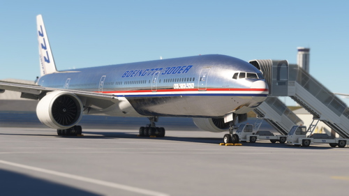 PMDG 777-300ER Boeing House Bare Metal (N5014K - 1997) [Fictional]