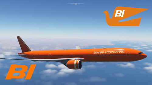 PMDG 777-300ER BRANIFF INTERNATIONAL "BIG ORANGE"