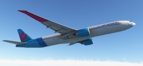 PMDG 777-300ER EA Micronesia (T0K414) Fictional Airline