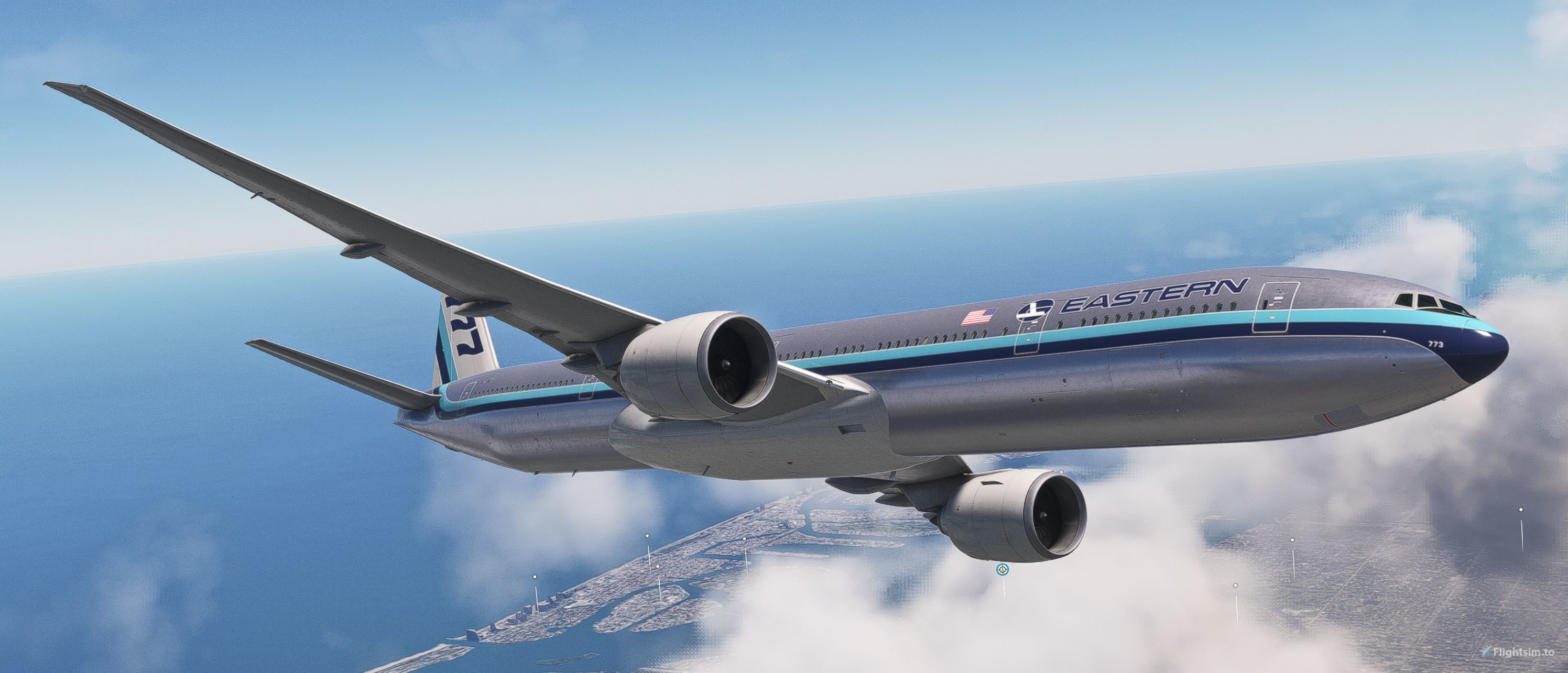 PMDG 777-300ER Eastern Air Lines - New Mark V5 (Hockey Stick