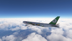 PMDG 777-300ER EVA AIR (B-16703 - 2015) "Hello Kitty Sanrio Family" thumbnail 1