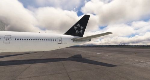 PMDG 777-300ER EVA AIR B-16715 "Star Alliance"(W/Custom cabin texture)
