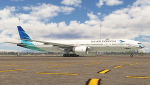 PMDG 777-300ER Garuda Indonesia ("Ayo Pakai Masker" c/s) PK-GIJ w/ Cabin thumbnail 5