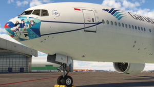 PMDG 777-300ER Garuda Indonesia ("Ayo Pakai Masker" c/s) PK-GIJ w/ Cabin thumbnail 9