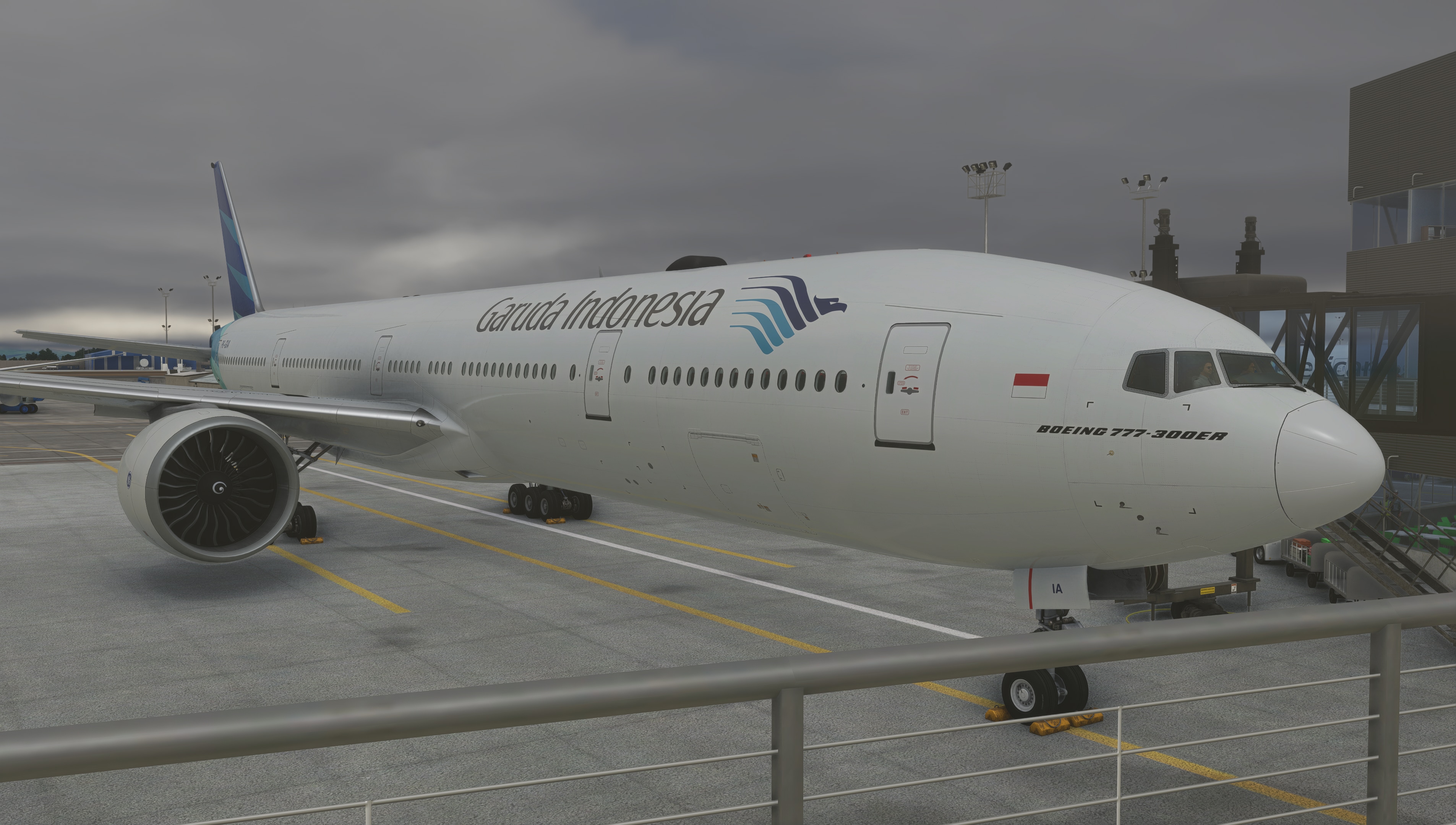 PMDG 777-300ER Garuda Indonesia PK-GIA w/ Cabin - Image 1