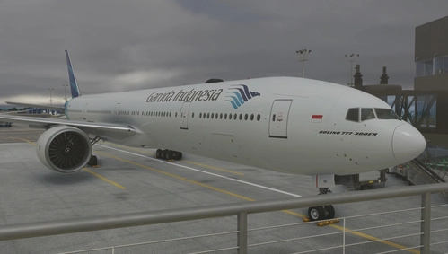 PMDG 777-300ER Garuda Indonesia PK-GIA w/ Cabin