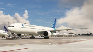 PMDG 777-300ER Garuda Indonesia PK-GIA w/ Cabin thumbnail 5