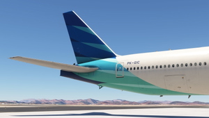 PMDG 777-300ER Garuda Indonesia PK-GIC w/ Cabin thumbnail 1