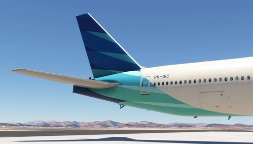 PMDG 777-300ER Garuda Indonesia PK-GIC w/ Cabin