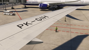 PMDG 777-300ER Garuda Indonesia PK-GIH w/ Cabin thumbnail 6