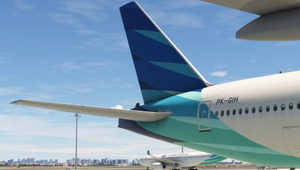 PMDG 777-300ER Garuda Indonesia PK-GIH w/ Cabin thumbnail 7