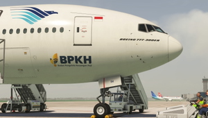 PMDG 777-300ER Garuda Indonesia PK-GIH w/ Cabin thumbnail 11