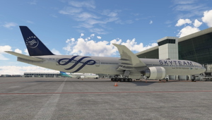 PMDG 777-300ER Garuda Indonesia PK-GII (SkyTeam c/s) w/ Cabin thumbnail 5