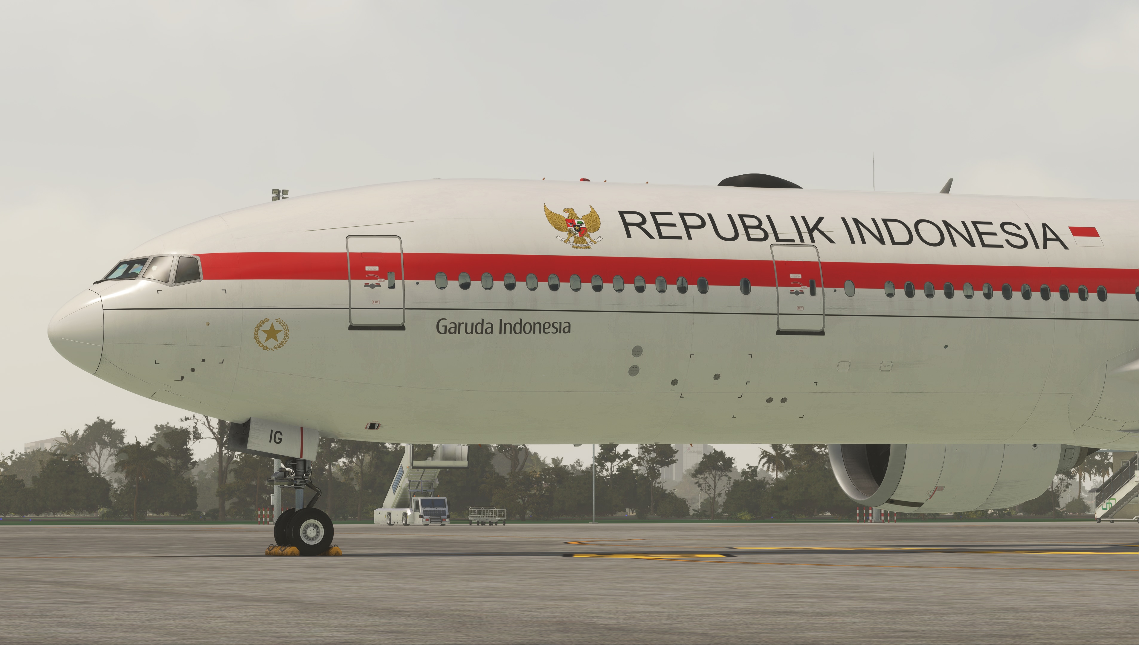 PMDG 777-300ER Garuda Indonesia ("Republik Indonesia" c/s) PK-GIG w/ Cabin - Image 1
