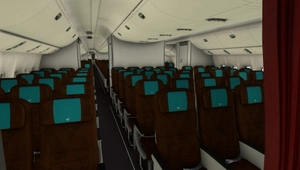 PMDG 777-300ER Garuda Indonesia ("Republik Indonesia" c/s) PK-GIG w/ Cabin thumbnail 11