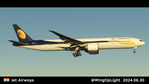 PMDG 777-300ER Jet Airways (VT-JEH) By WingtipLight