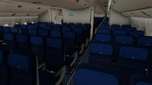 PMDG 777-300ER KLM Royal Dutch Airlines PH-BVA(Orange Pride)2019 W/Cabin thumbnail 7