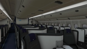 PMDG 777-300ER KLM Royal Dutch Airlines PH-BVA(Orange Pride)2019 W/Cabin thumbnail 8