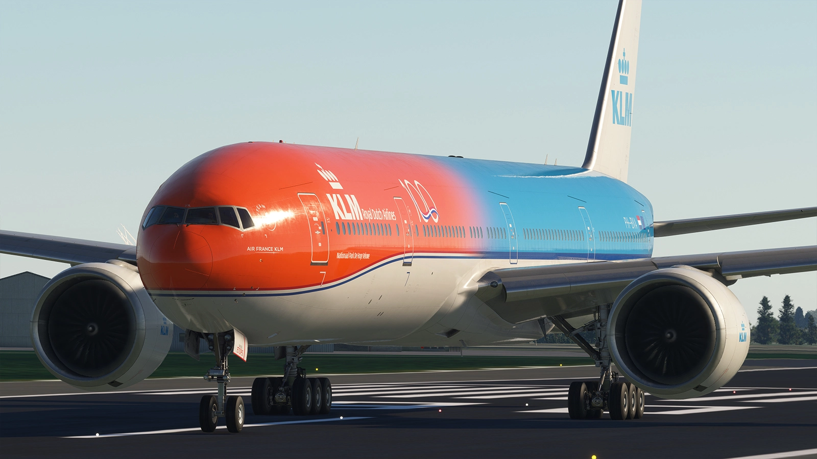 PMDG 777-300ER KLM Royal Dutch Airlines PH-BVA(Orange Pride)2019 W/Cabin - Image 1