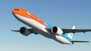 PMDG 777-300ER KLM Royal Dutch Airlines PH-BVA(Orange Pride)2019 W/Cabin thumbnail 2