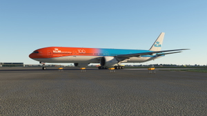 PMDG 777-300ER KLM Royal Dutch Airlines PH-BVA(Orange Pride)2019 W/Cabin thumbnail 4