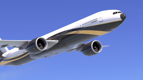 PMDG 777-300ER Metallic Waves LX-RGS (Fictional)