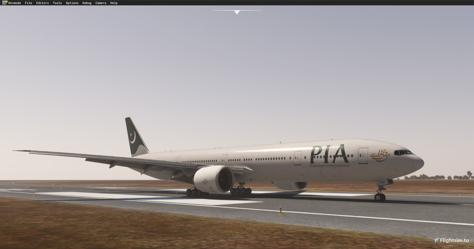 PMDG 777-300ER PIA AP-BHV (Dirty)  Eurowhite (w/CABIN) | By PIA VIRTUAL - Image 1