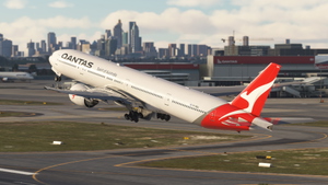 PMDG 777-300ER Qantas 2016 VH-OGA with Cabin thumbnail 1